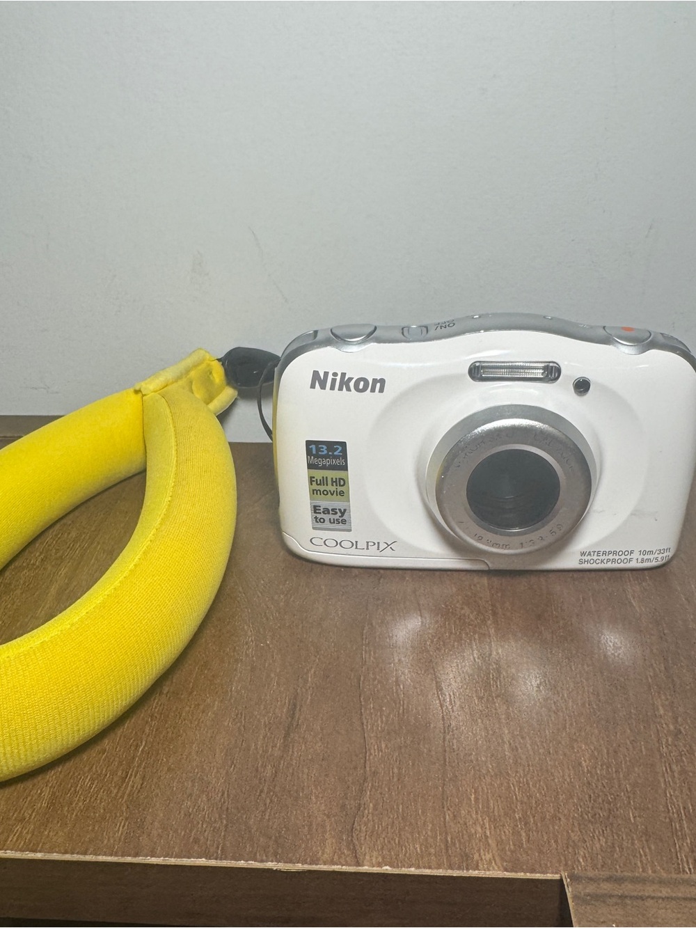 Nikon COOLPIX White Waterproof Digital Camera